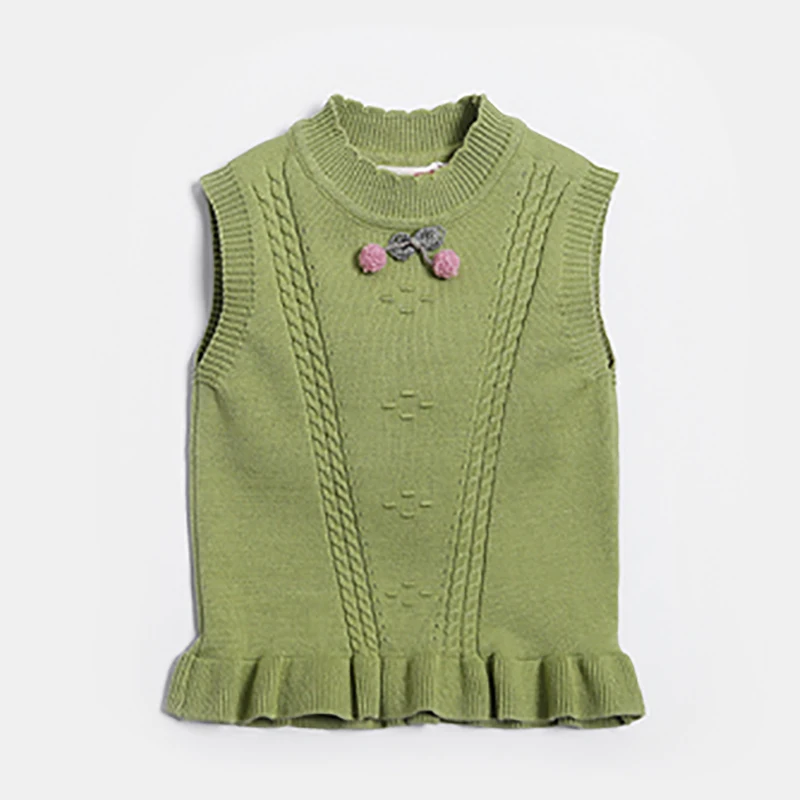 
Wholesale Comfortable Sleeveless Knitted Vest pure cashmere Kids Vest 