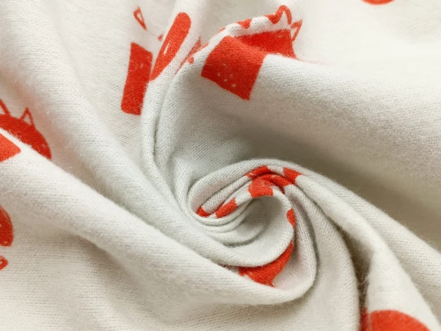 Customization Woven Plain Flannel Fabric Printed Fabric 100% Cotton Brushed for Children