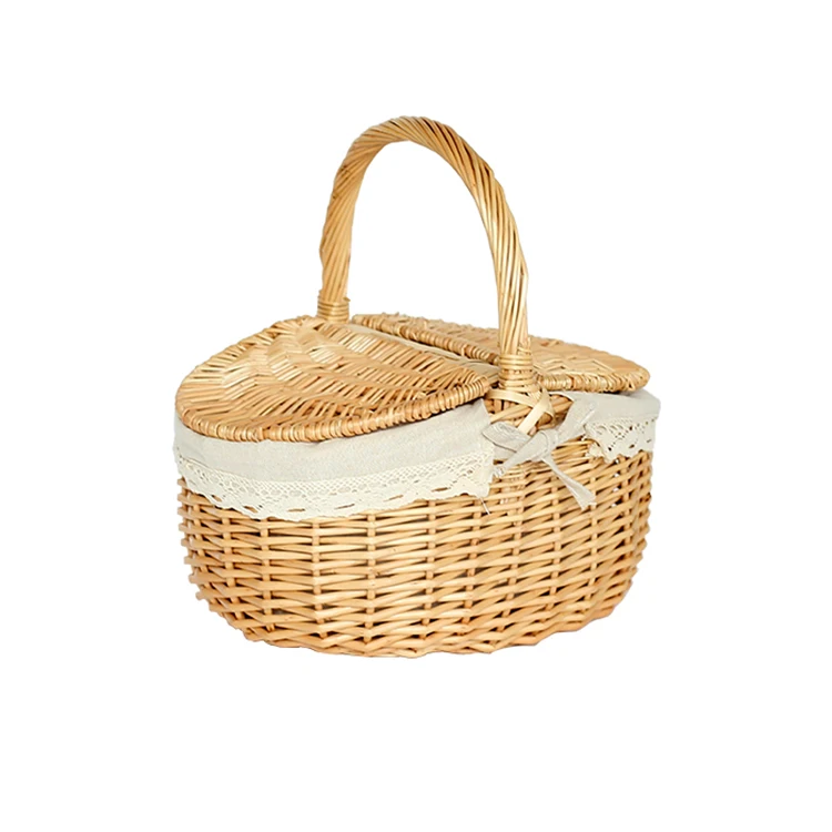 Wicker Willow Basket Wicker Fruit bread Storage Bin Storage Basket