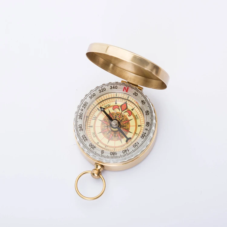 Best selling Promotional Gifts Fashion Camping Antique Copper Compass