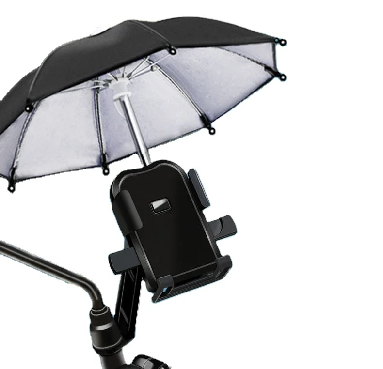 ECS-501  Portable Outdoor Waterproof Phone Protective Umbrella Mini Sunshade bike Umbrella for phone