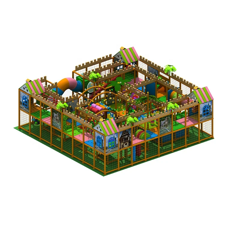 
Children Plastic Indoor Soft Play Area for Birthday Party 
