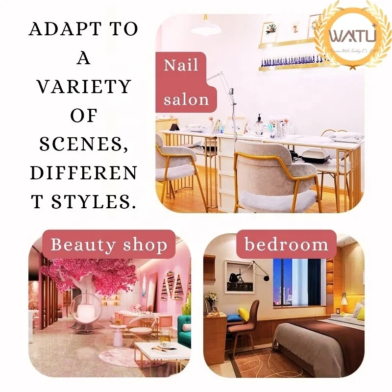 Nail Desk Complete Nail Salon Chair Rectangular Makeup Table Small Apartment Light Luxury Double-layer Set Salon Furniture