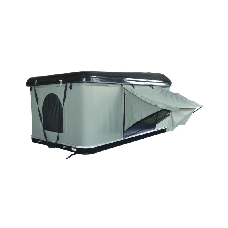 High Quality Factory Direct Hard Shell Roof Top Tent Universal Fiberglass 1 - 2 Person Tent Double outdoor camping