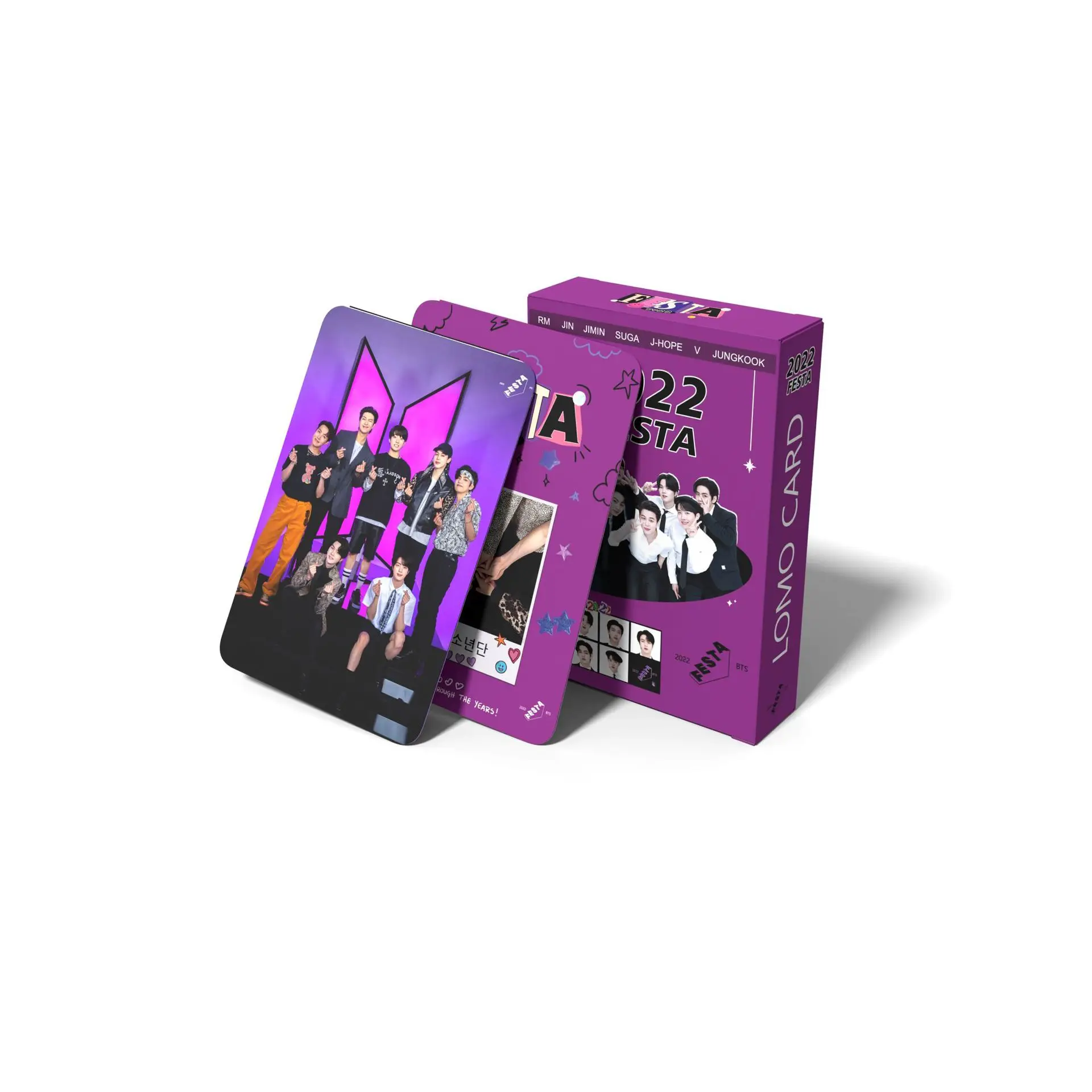 Оптовая продажа Kpop Idol Group Merch 55 шт./коробка Bangtan Boys V журнал Octorber Фотокарточка Lomo Card