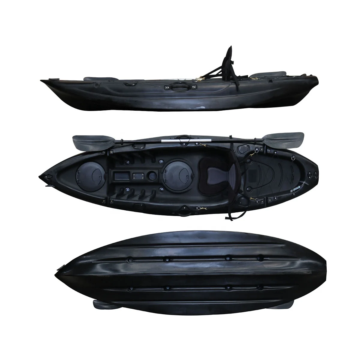 2023 Hot Sale Wholesale Single Deluxe Ocean Kayak with Seat and Paddle Sit-on-Top Kayak