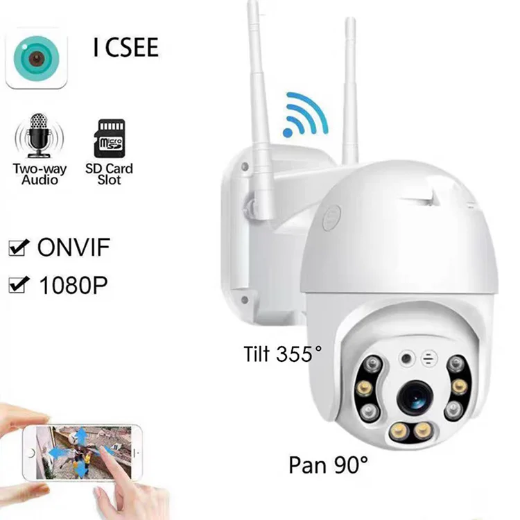 В наличии 3MP высокое разрешение Wifi CCTV камеры Icsee Xmeye цвет полный день и ночь Беспроводная ip-камера подключение