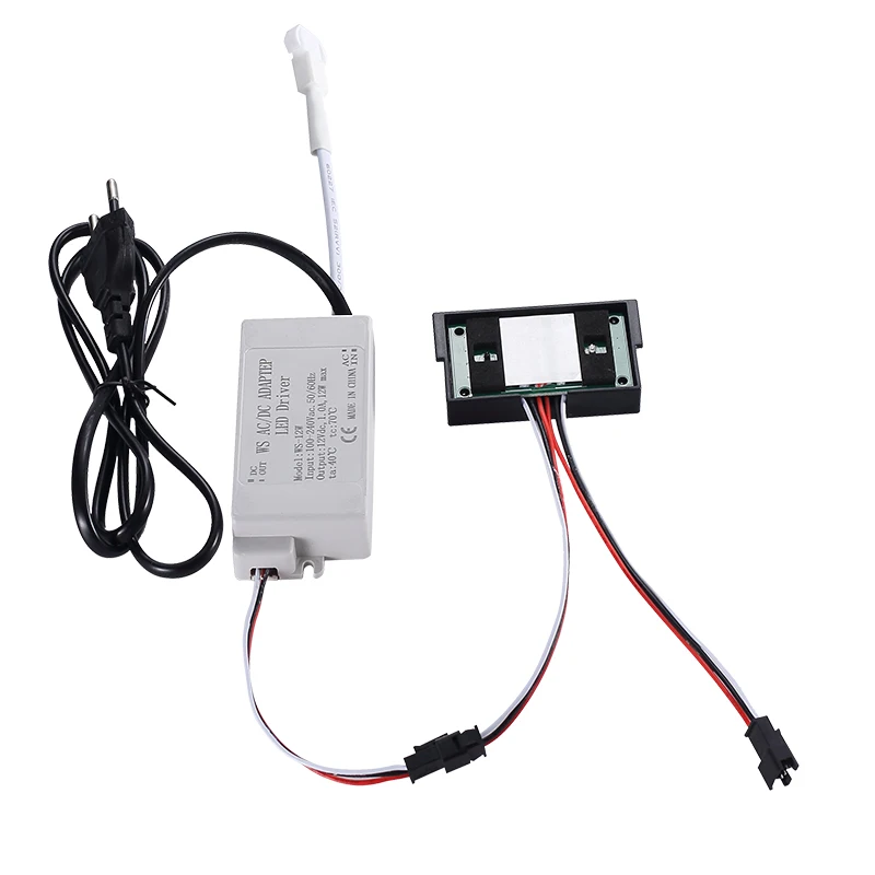 Infrared wave of hand motion dimmer sensor switch with power supply transformer PIR motion sensor for 12V led smart mirror light
