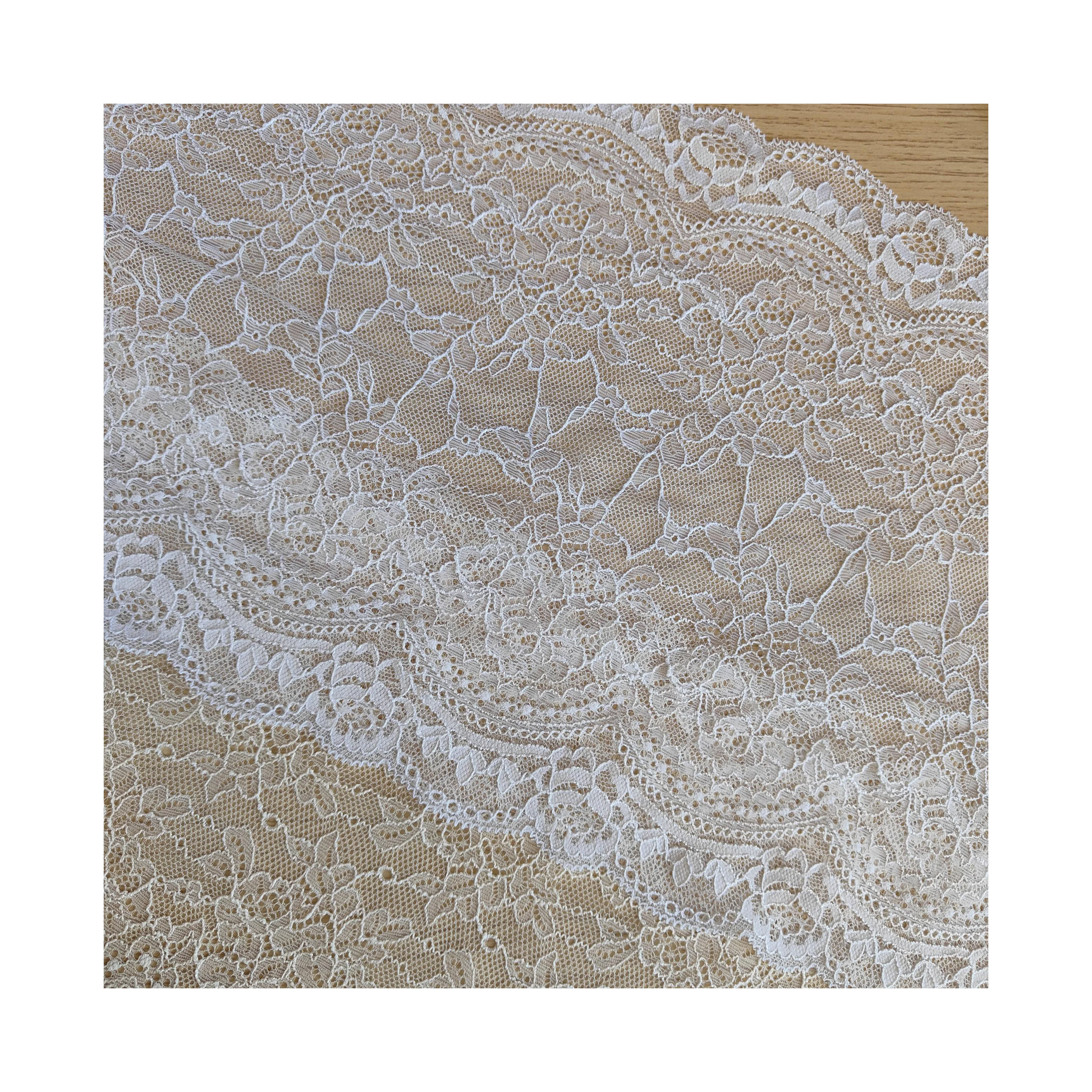 E4153 40-5 24cm Stretch Elastic Lace Trim sewing accessories for clothing fashion elegant applique 3d flower laces