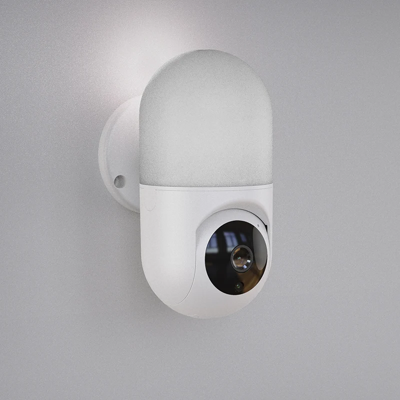  Fuvision мини приведенный в действие AC PTZ IP Wi-Fi настенный выключатель света лампы радио няня камера с 360