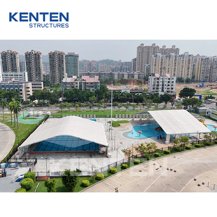 KENTEN curved type swimming pool tent swimming pool stretch tent