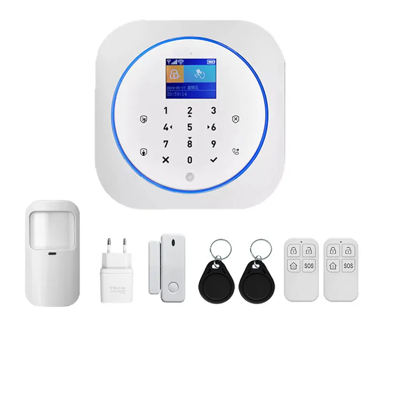 Tuya APP Home Alarm Remote Control sistema de alarma para casas Wireless WiFi GSM Home Burglar Security Alarm System
