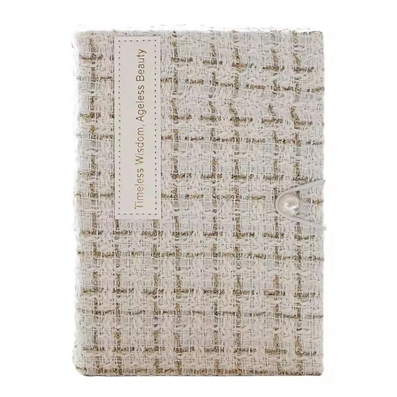 HK Fabric Cover Custom Printing Journal Planner Notebooks Daily Agenda Fabric Notebook For Girl