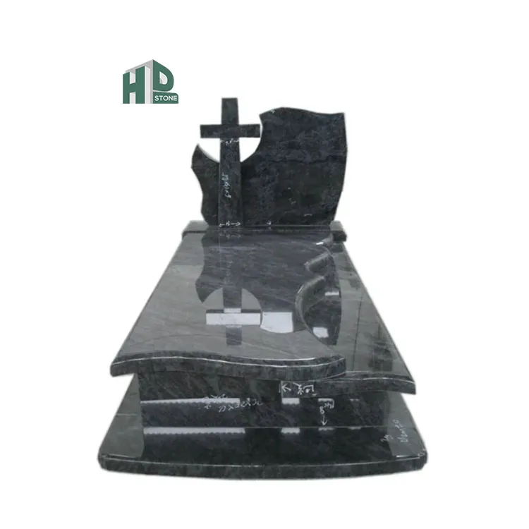 New Design Carved Granite Bahama Blue Granite tombstones and monuments