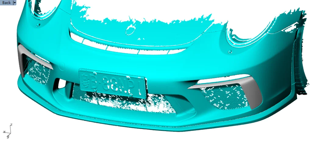 Fit For Porsche 911 991.2 GT3 RS Dry Carbon Front Bumper Splitter Air Vent Cover