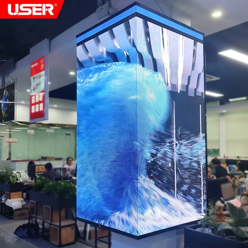 Flexible LED Screen,LED video curtain wall screen,Curved flexible LED display