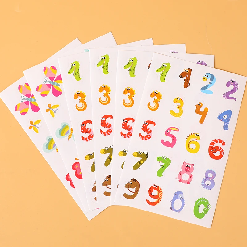 Высококачественные цветные самоклеящиеся Мультяшные наклейки