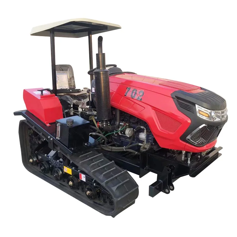 Free Shipping Crawler Rotary Tiller 40hp 70hp Agricultural Farm Equipment Mini Crawler Tractor