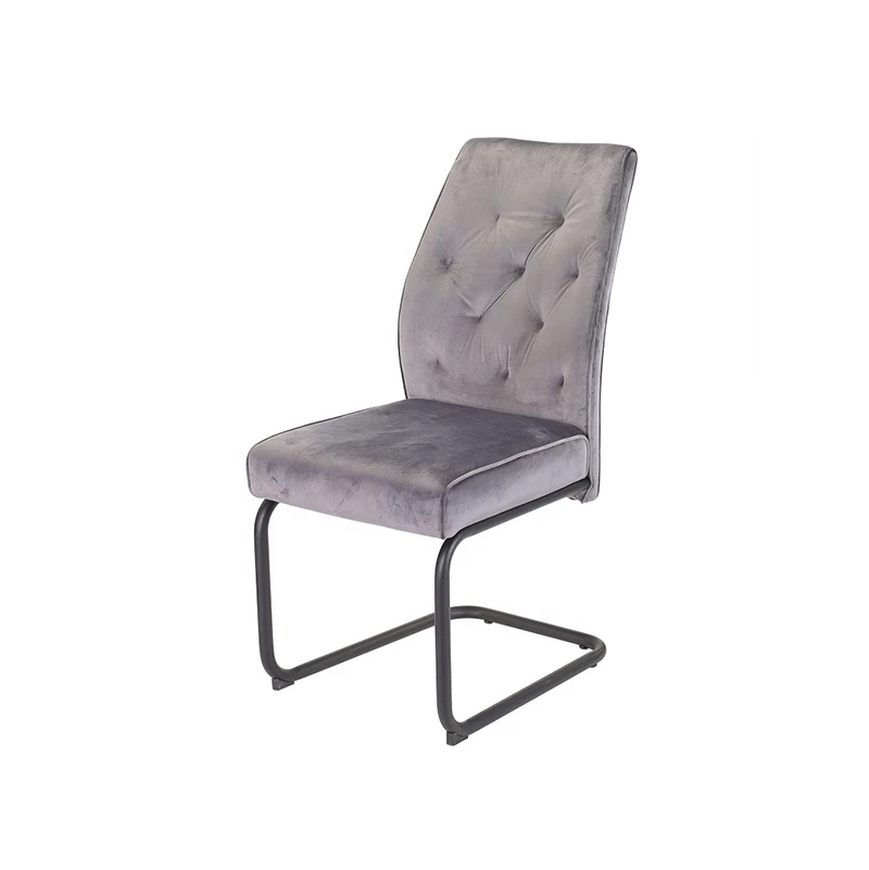 
Nordic style cheap price hot sell in EROPEAN velvet chairs dinning room furniture dining chairs set with metal legs 