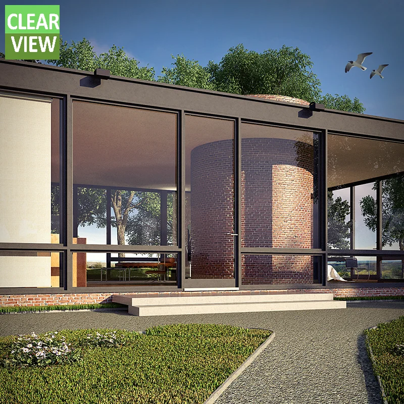CLEARVIEW свободный стоящий звук теплоизоляцией стеклянный