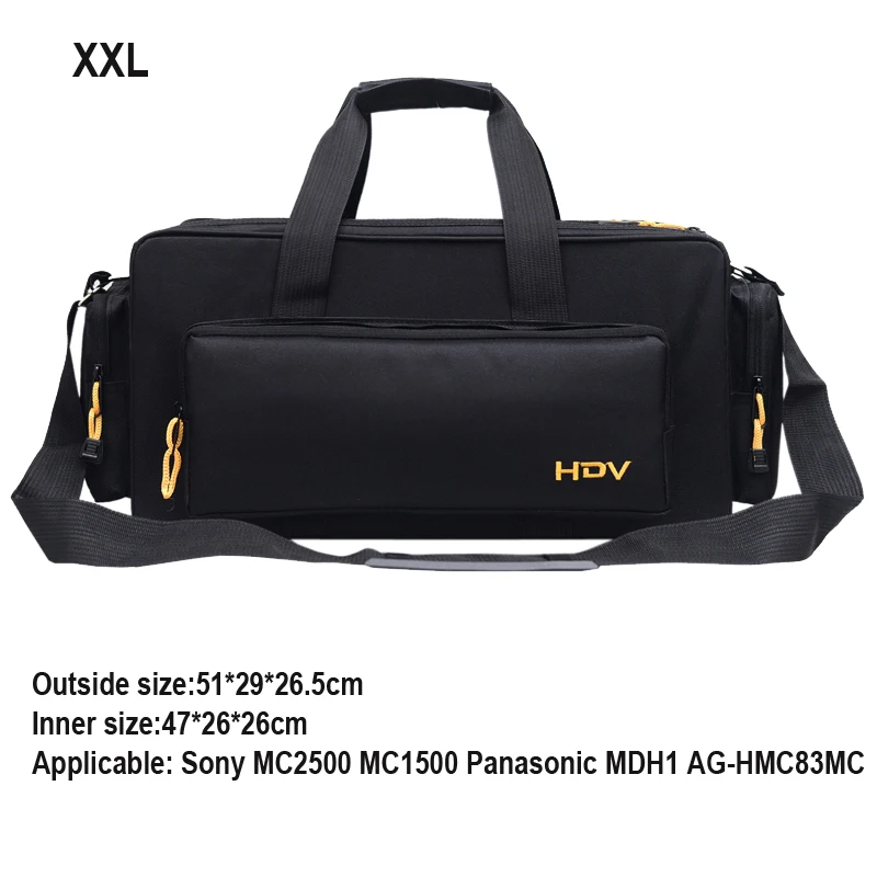 Soudelor Factory Custom Professional Protective HDV video Camcorder camera bag for MC2500 MC1500 MDH1