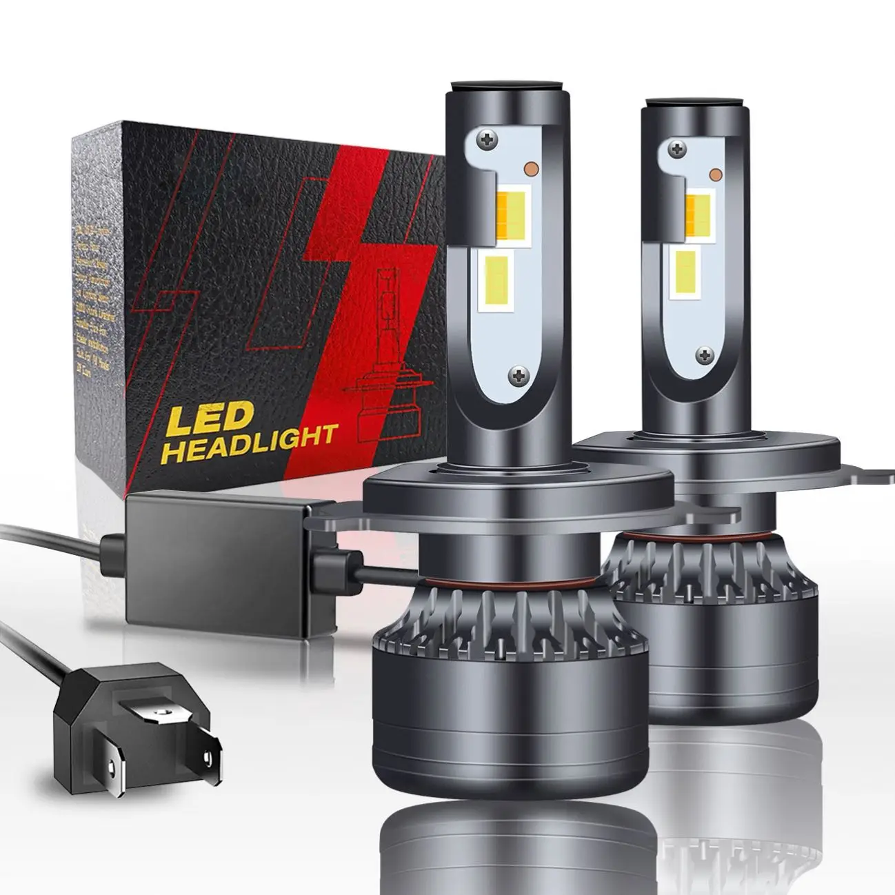 Dual color High power 60W 10000LM H1 H3 H7 H11 9005 9006 LED Headlight  Hi-Lo Beam Bulb Head Lamp Car LED Headlights