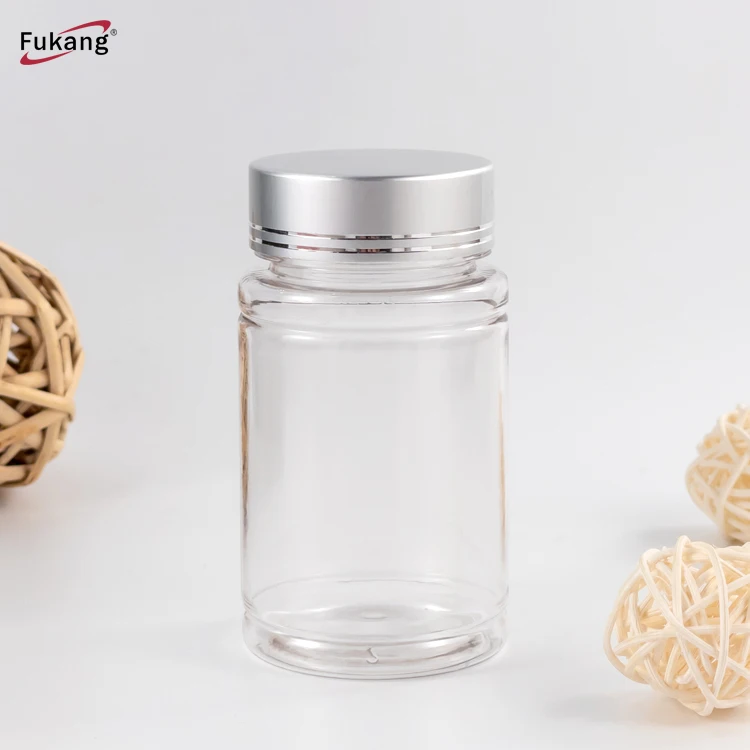 100ml PET customized color transparent pharmaceutical bottle pill medicine plastic container