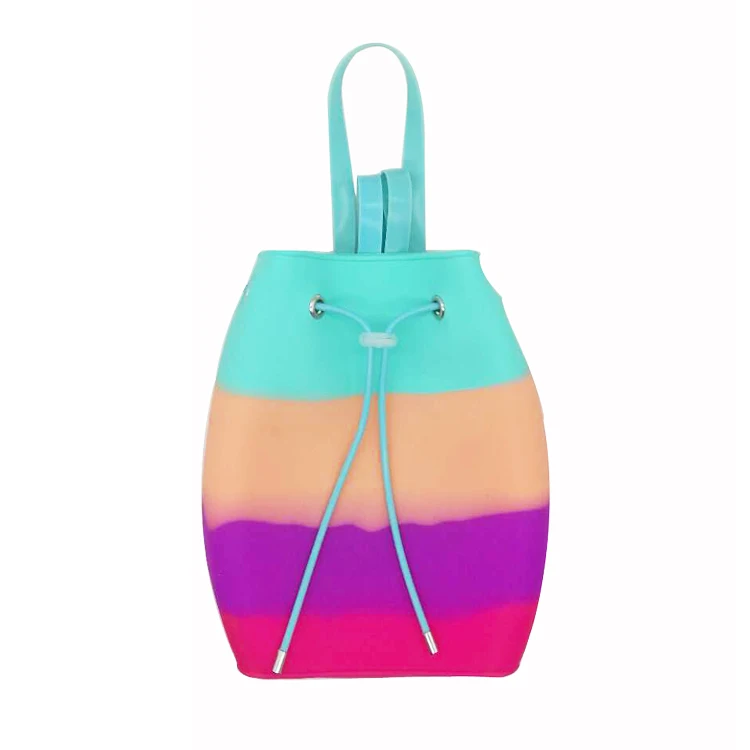 Wholesale Fashion Silicone Candy Jelly Waterproof School Bags String Kids Backpack