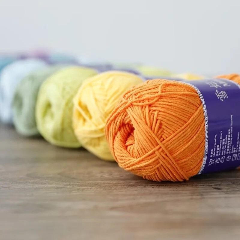 Blended yarn color DIY hand woven sewing embroidery scarf hat coat sweater