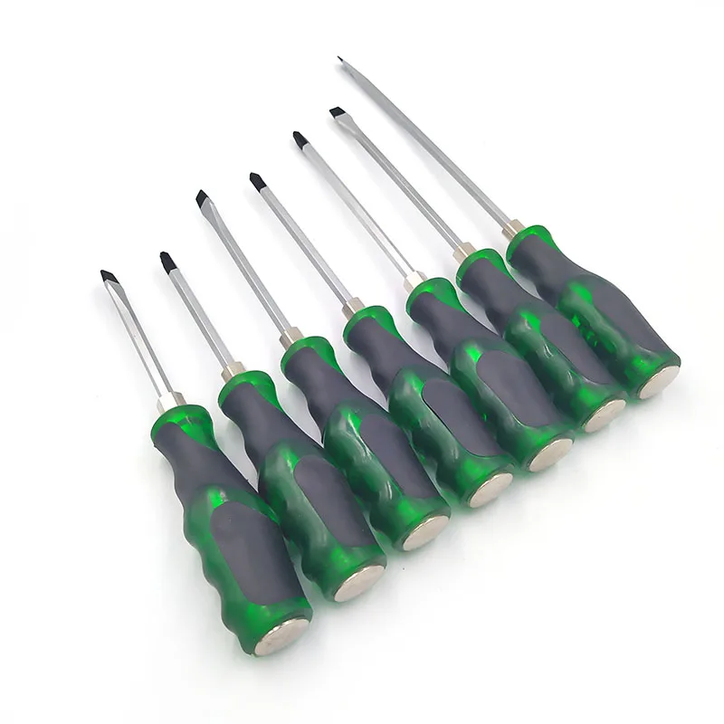 Amazon hot sale green 7pcs multifunction  1 guy 1 phillips screwdriver set