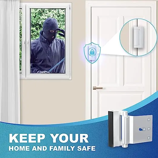 Defender security door reinforcement lock - add extra, high security door lock