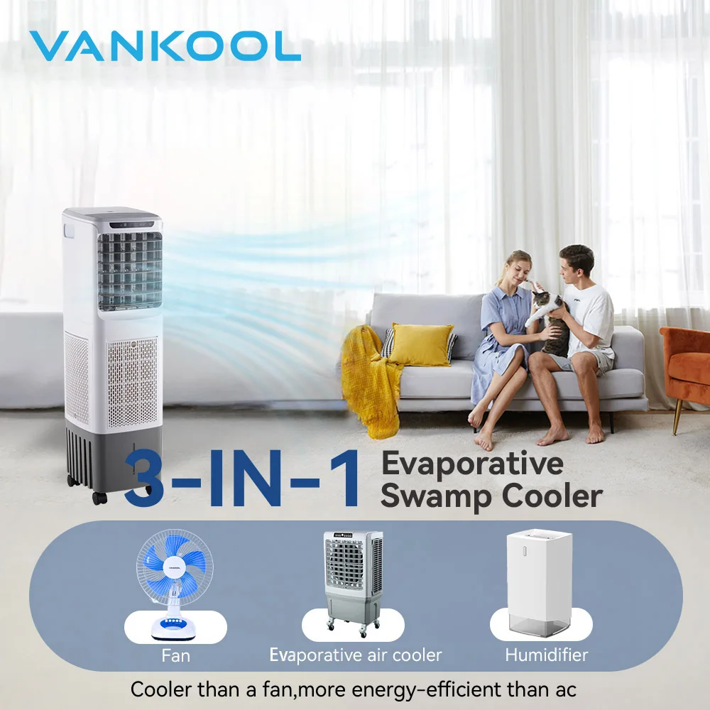 Small Best Portable Mist Evaporative Cooler 13L Water tank Mobile air