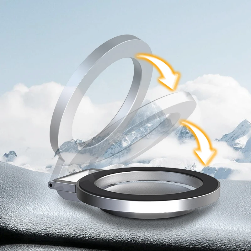 Foldable Magnetic Phone Holder in Car GPS Mount Magnet CellPhone Stand Portable Car Mobile Support for iPhone