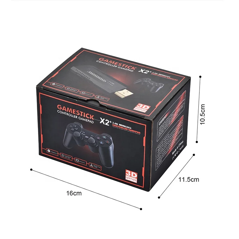 Classic Game Stick M10 X2 Game Player 4K Video 64GB 35500 128GB 41800 TV 2.4G Controller For PSP/N64/PS1 GD10