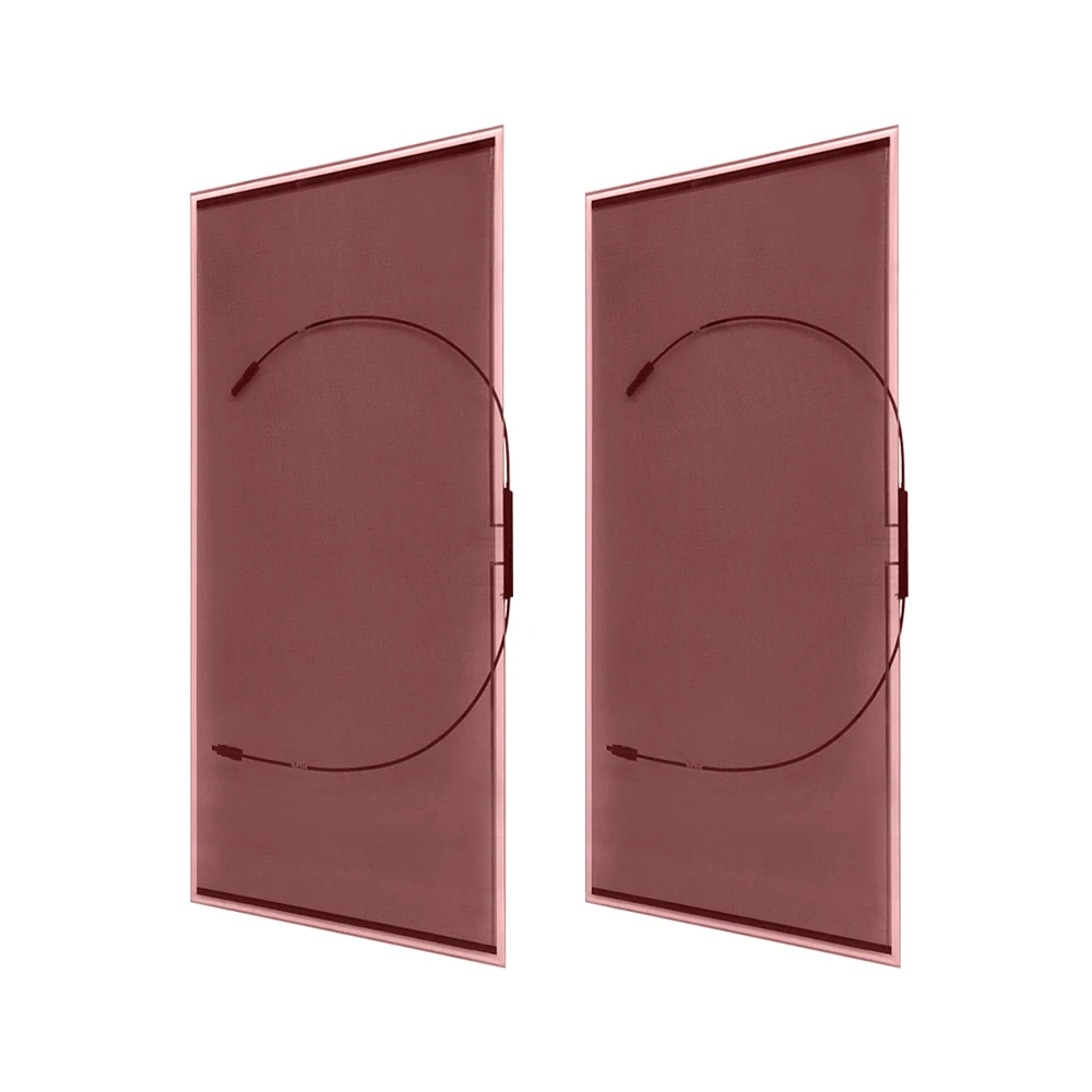 Custom solar panel europe warehouse 105W 300W 400W 500W pannello solare photovoltaic transparent glass Cdte solar glass