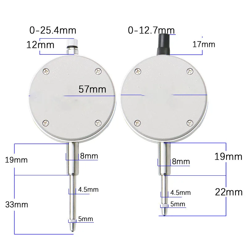 Factory Wholesale High Precision Electronic Digital Dial Indicator Dial Indicator 0.001mm 0-12.7/25.4mm Indicator