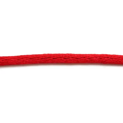 Wholesale 3mm multi colored glossy satin silk rattail cord for jewelry making