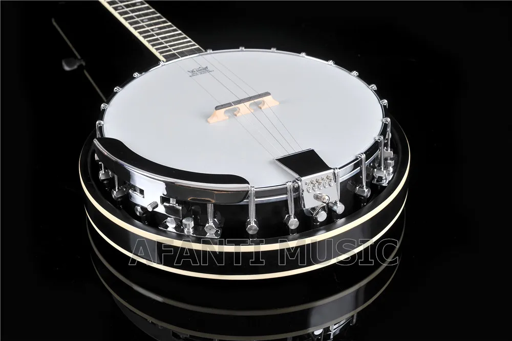 Blue Grass hot sell Afanti 5 Strings black color banjo musical instruments
