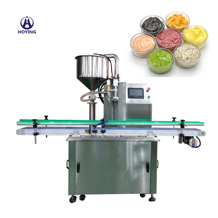 Automatic Baby Food Glass Jam Jar Piston Pneumatic Filler For Salsas Honey Engine Oil