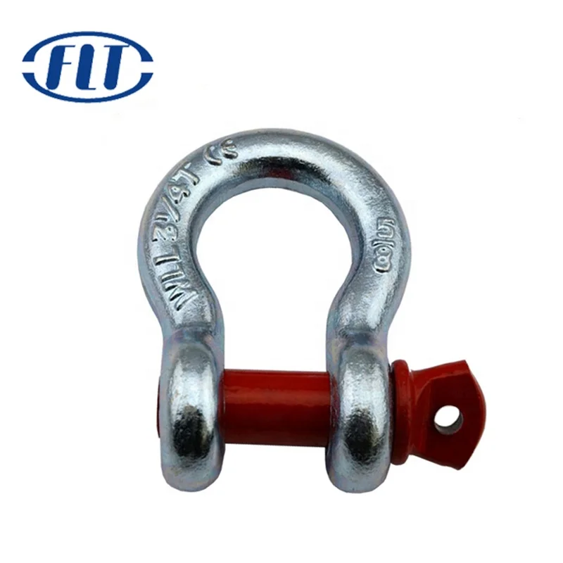 Galvanized US Type G209 Heavy Duty Large Bow Lifting Chain Colorful Shackle