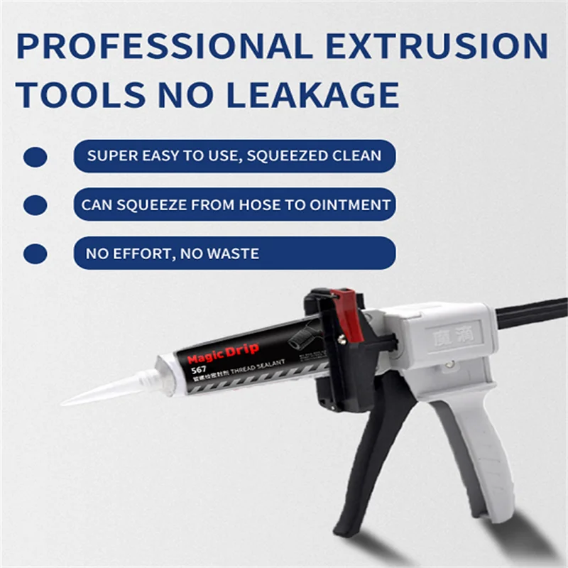 Small tube of silicone rubber aluminum tube glue gun