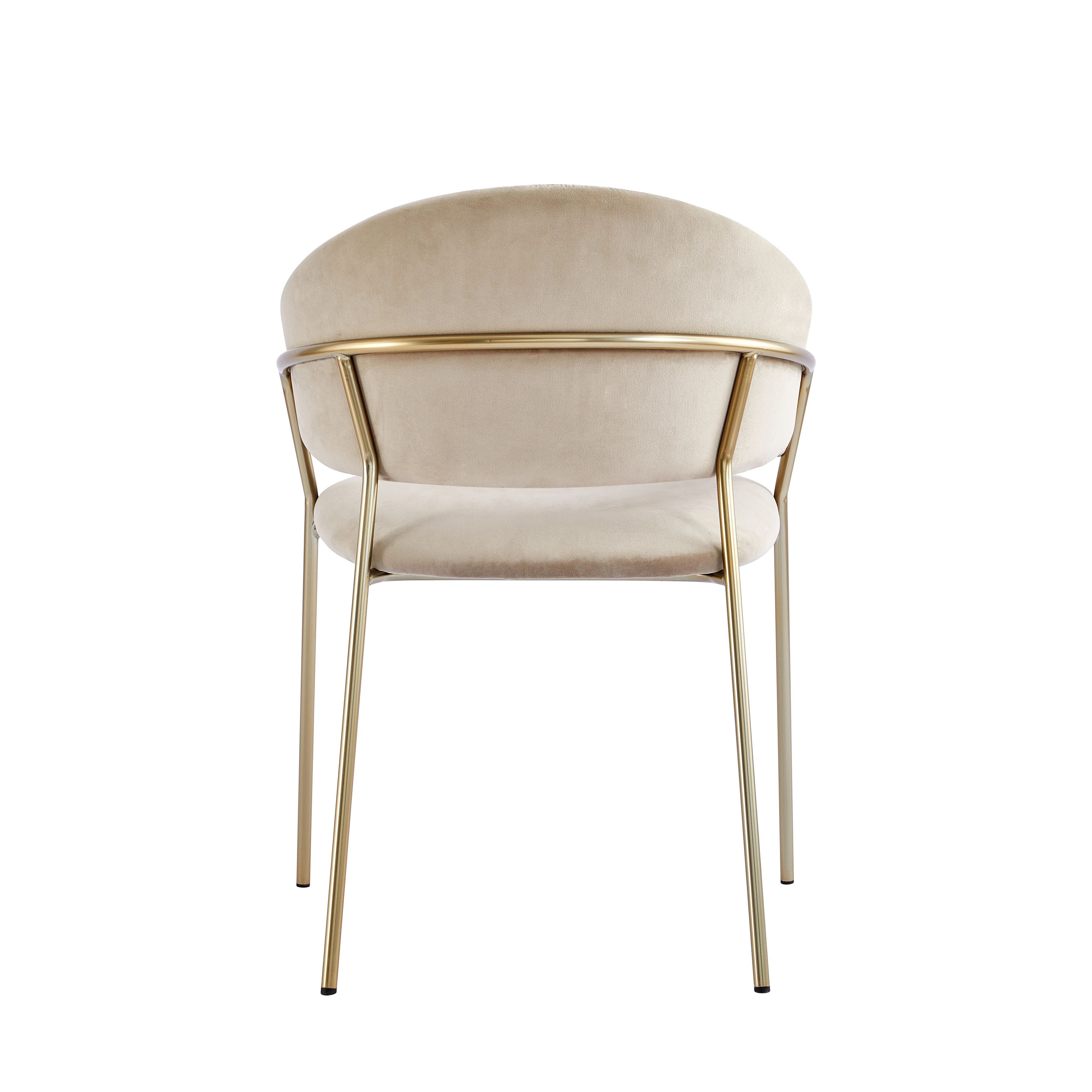 Wholesale customization Nordic Style Design Modern Table Room Furniture And Velvet Metal Leg Dining Chair