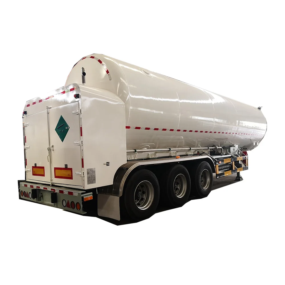 LNG gas heavy truck cryogenic liquid transport  tanker semi-trailer