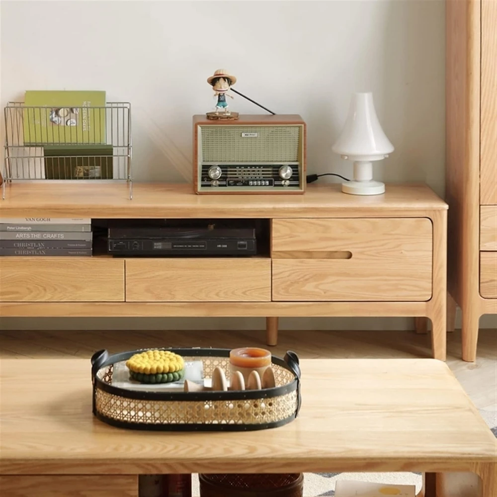 Modern TV Stand High-Quality Television Shelf TV Stand Modern TV Stand with Drawer Storage and Open Shelves Suit Living Room