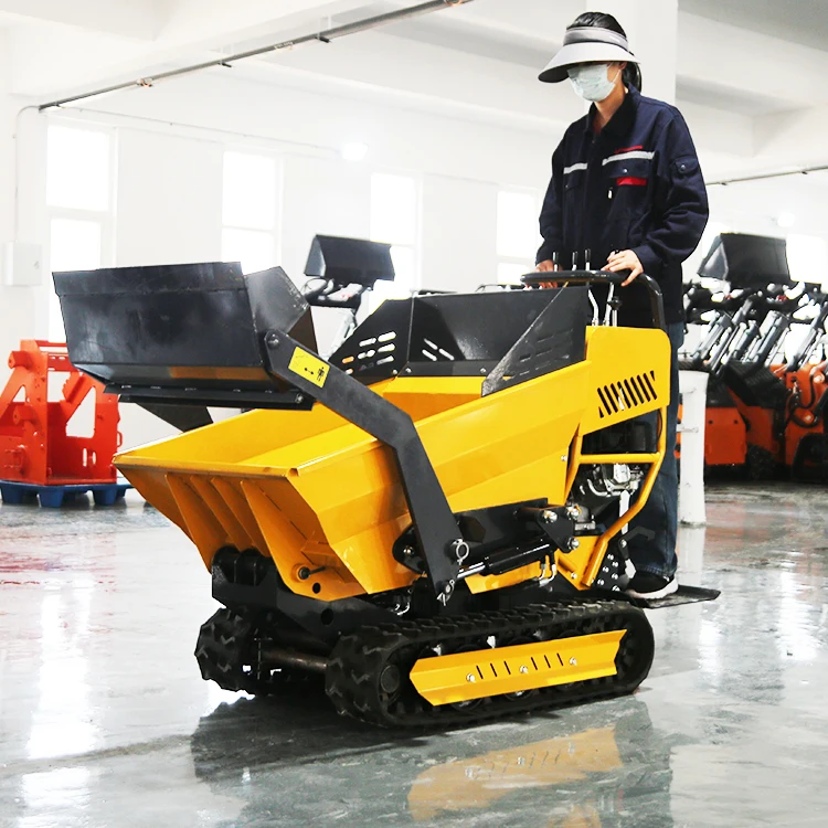 Wholesale  Crawler Transportation Truck Orchard Agricultural Crawler Dumper Truck Small Vertical Dumping Tipper Truck