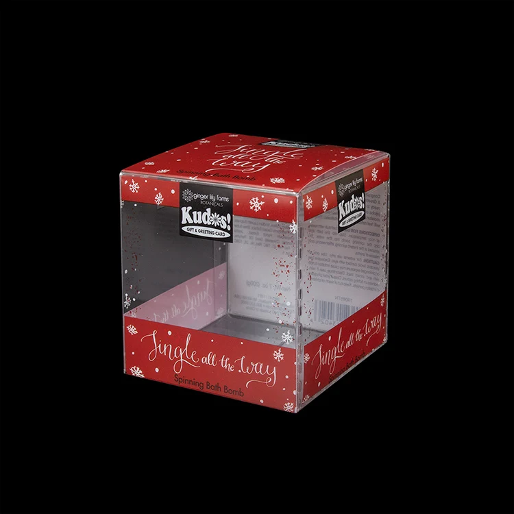 Folding Packaging Box PVC Plastic Customized with Printing Display Transparent & Customized Printing Recyclable Accept RUIDING