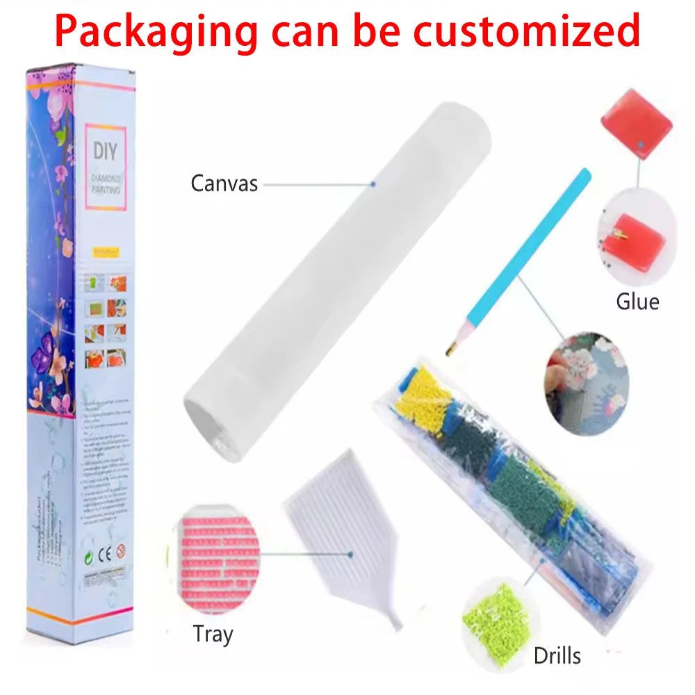 5D Winter Christmas Diamond Painting Kits Winter Snowman Diamond Art DIY Full Round Drill Diamond Dot Gem Art Home Wall Decor