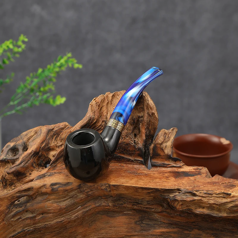 Smoking Pipe Wooden Man Factory Direct Hot Sale Custom Herb Fancy Small New Arrival Smoke Oem Odm Resin Wooden Smoking Pipe