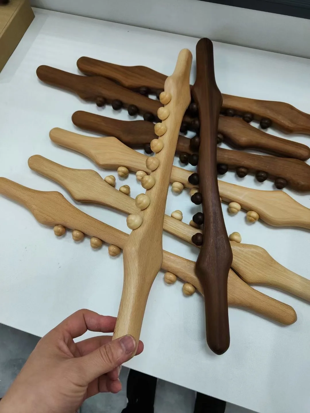 Guasha Scraping Stick for Back Shoulder Neck Waist Leg Physical Pressure Point Massage Tools Natural Wood Health Care Tool