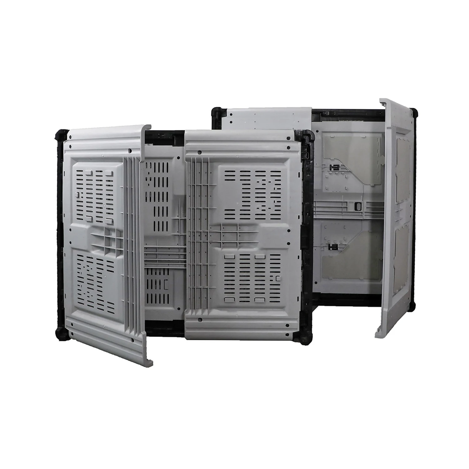 Сетчатая вентиляция, сверхпрочная складная пластиковая коробка для хранения пищевых продуктов, коробка для овощей